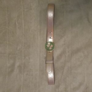 Tan Gucci belt